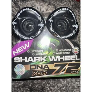 Shark Wheel 72mm Longboard Cruising Wheels, DNA Formula, Set of 4 Wheels